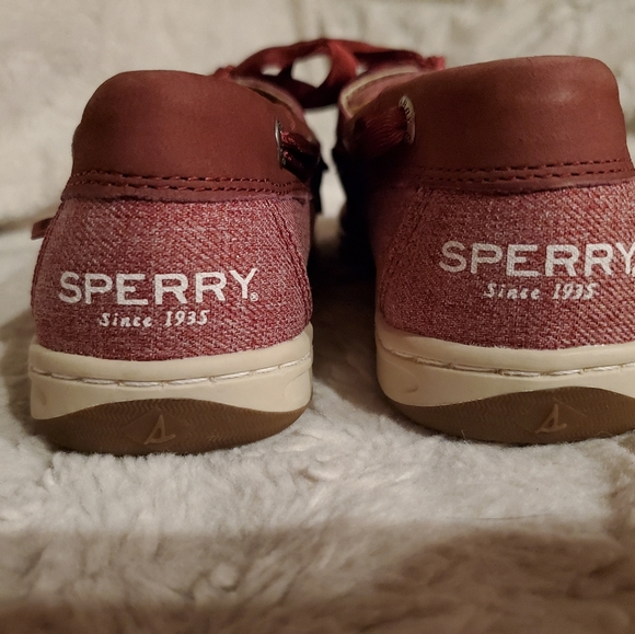 Sperry topsider women's 6.5 boat shoes in red! Super cute, like new! - Picture 9 of 13